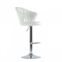 Барный стул Barneo N-31 Лидер Белый глянец в Асбесте - asbest.mebel24.online | фото