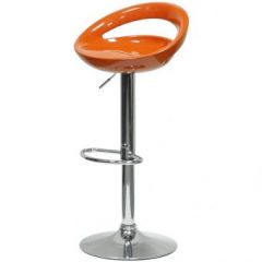 Барный стул Barneo N-6 Disco оранжевый глянец в Асбесте - asbest.mebel24.online | фото 1