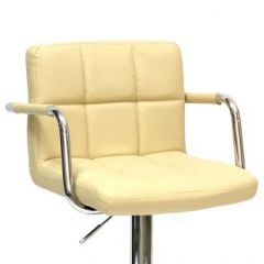 Барный стул Barneo N-69 Kruger Arm Бежевый/кремовый в Асбесте - asbest.mebel24.online | фото 2