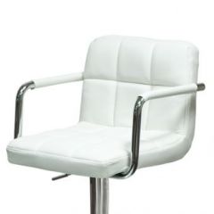 Барный стул Barneo N-69 Kruger Arm Белый в Асбесте - asbest.mebel24.online | фото 2