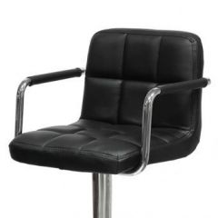 Барный стул Barneo N-69 Kruger Arm Черный в Асбесте - asbest.mebel24.online | фото 2