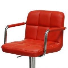 Барный стул Barneo N-69 Kruger Arm Красный в Асбесте - asbest.mebel24.online | фото 2