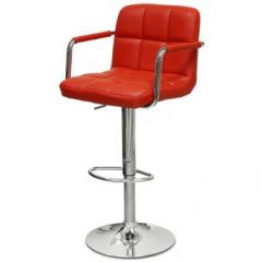Барный стул Barneo N-69 Kruger Arm Красный в Асбесте - asbest.mebel24.online | фото
