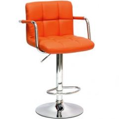 Барный стул Barneo N-69 Kruger Arm Оранжевый в Асбесте - asbest.mebel24.online | фото
