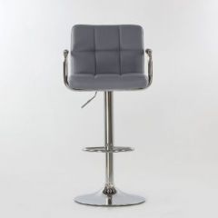 Барный стул Barneo N-69 Kruger Arm Серый в Асбесте - asbest.mebel24.online | фото 3