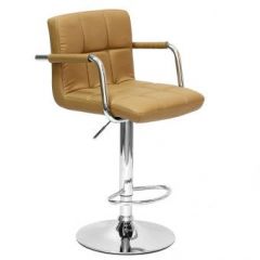 Барный стул Barneo N-69 Kruger Arm Светло-коричневый в Асбесте - asbest.mebel24.online | фото 1