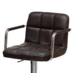 Барный стул Barneo N-69 Kruger Arm Темно-коричневый в Асбесте - asbest.mebel24.online | фото 2