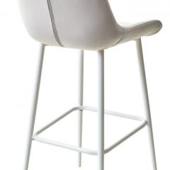 Барный стул ХОФМАН, цвет H-09 Светло-серый, велюр / белый каркас М-City в Асбесте - asbest.mebel24.online | фото 4