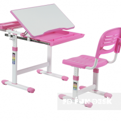 Комплект парта + стул трансформеры Cantare Pink в Асбесте - asbest.mebel24.online | фото 1