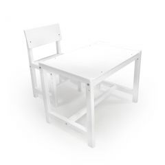 Детский растущий комплект стол и стул Я САМ "Лофт" (Белый, Белый) в Асбесте - asbest.mebel24.online | фото 1