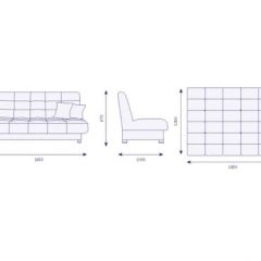 Диван Идальго Vital Apple с подушками в Асбесте - asbest.mebel24.online | фото 2