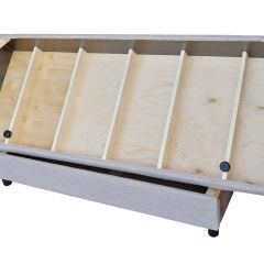 Диван-кровать Комфорт без подлокотников (4 подушки) BALTIC COFFE-LATTE в Асбесте - asbest.mebel24.online | фото 12