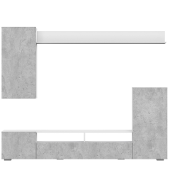 Гостиная МГС 4 (Белый/Цемент светлый) в Асбесте - asbest.mebel24.online | фото 6