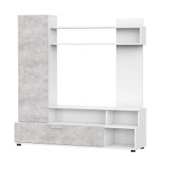 Гостиная МГС 9 (Белый/Цемент светлый) в Асбесте - asbest.mebel24.online | фото 2