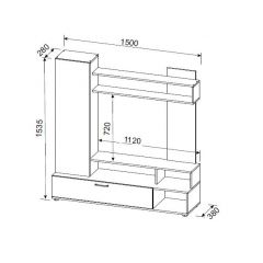 Гостиная МГС 9 (Белый/Цемент светлый) в Асбесте - asbest.mebel24.online | фото 4