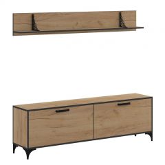 Гостиная Оскар Лофт (Дуб Золотой) в Асбесте - asbest.mebel24.online | фото 2