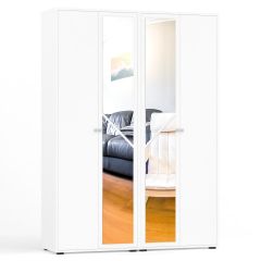 Камелия Шкаф 4-х створчатый, цвет белый, ШхГхВ 160х48х220 см., универсальная сборка, можно использовать как два отдельных шкафа в Асбесте - asbest.mebel24.online | фото