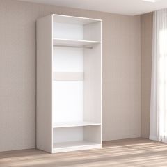 Кэт-4 Шкаф 2-х ств (2 дв зерк) (МДФ Бодега белая) в Асбесте - asbest.mebel24.online | фото 2