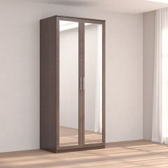 Кэт-4 Шкаф 2-х ств (2 дв зерк) (МДФ Венге) в Асбесте - asbest.mebel24.online | фото
