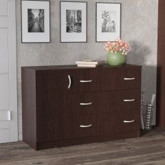 Комод Лофт (3 ящика/1 дверца) Венге в Асбесте - asbest.mebel24.online | фото