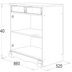 Комод Ольга 1Н ЛДСП в Асбесте - asbest.mebel24.online | фото 2