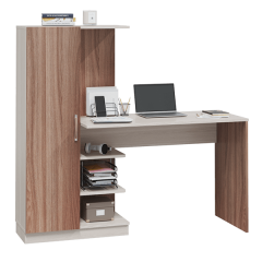 Стол компьютерный Софт (УНИ) Ясень темный/светлый в Асбесте - asbest.mebel24.online | фото 4