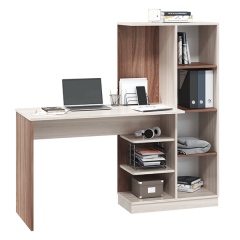 Стол компьютерный Софт (УНИ) Ясень темный/светлый в Асбесте - asbest.mebel24.online | фото 3