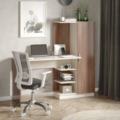 Стол компьютерный Софт (УНИ) Ясень темный/светлый в Асбесте - asbest.mebel24.online | фото