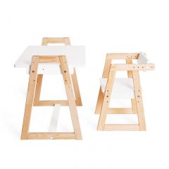 Комплект детской мебели стол и  два стула Я САМ "Лофт-Дуо" (Белый) в Асбесте - asbest.mebel24.online | фото 6