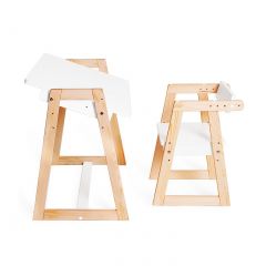 Комплект детской мебели стол и  два стула Я САМ "Лофт-Дуо" (Белый) в Асбесте - asbest.mebel24.online | фото 9