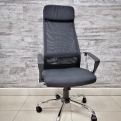 Кресло Barneo K-116 для персонала (черная ткань, черная сетка) в Асбесте - asbest.mebel24.online | фото