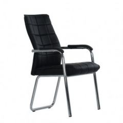 Кресло Barneo K-14 для посетителей и переговорных (черный) в Асбесте - asbest.mebel24.online | фото 1