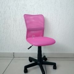 Кресло Barneo K-401 детское (розовая ткань/сетка) в Асбесте - asbest.mebel24.online | фото