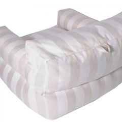 Кресло бескаркасное Уют полоса (Молочный) в Асбесте - asbest.mebel24.online | фото 4
