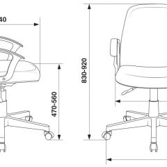 Кресло Бюрократ CH-808-LOW/#B черный 3С11 в Асбесте - asbest.mebel24.online | фото 4