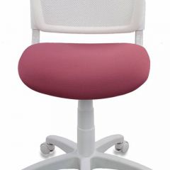 Кресло детское Бюрократ CH-W296NX/26-31 белый TW-15 розовый 26-31 в Асбесте - asbest.mebel24.online | фото 3