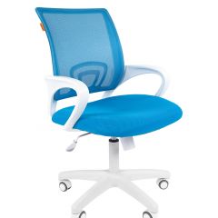 Кресло для оператора CHAIRMAN 696 white (ткань TW-43/сетка TW-34) в Асбесте - asbest.mebel24.online | фото