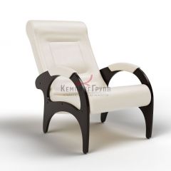 Кресло для отдыха Римини 19-К-КР (экокожа/венге) КРЕМ в Асбесте - asbest.mebel24.online | фото