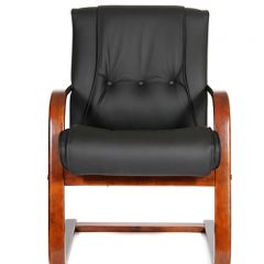 Кресло для посетителя CHAIRMAN  653 V (Кожа) Черное в Асбесте - asbest.mebel24.online | фото 2