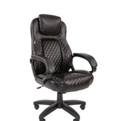 Кресло для руководителя  CHAIRMAN 432 (Экокожа черная) в Асбесте - asbest.mebel24.online | фото