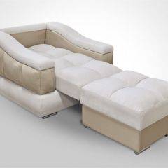 Кресло-кровать + Пуф Голливуд (ткань до 300) НПБ в Асбесте - asbest.mebel24.online | фото 4