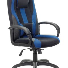Кресло компьютерное BRABIX PREMIUM "Rapid GM-102" (экокожа/ткань, черное/синее) 532106 в Асбесте - asbest.mebel24.online | фото