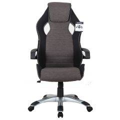 Кресло компьютерное BRABIX Techno GM-002 (ткань) черное/серое, вставки белые (531815) в Асбесте - asbest.mebel24.online | фото 3