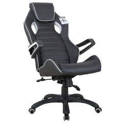 Кресло компьютерное BRABIX Techno Pro GM-003 (экокожа черное/серое, вставки серые) 531814 в Асбесте - asbest.mebel24.online | фото 4