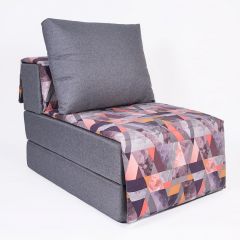 Кресло-кровать бескаркасное Харви (серый-сноу манго) в Асбесте - asbest.mebel24.online | фото 1