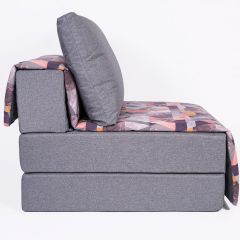 Кресло-кровать бескаркасное Харви (серый-сноу манго) в Асбесте - asbest.mebel24.online | фото 3