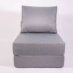 Кресло-кровать-пуф бескаркасное Прайм (Серый) в Асбесте - asbest.mebel24.online | фото 2