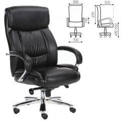 Кресло офисное BRABIX "Direct EX-580" (хром/рециклированная кожа/черное) 531824 в Асбесте - asbest.mebel24.online | фото 1