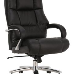 Кресло офисное BRABIX PREMIUM "Bomer HD-007" (рециклированная кожа, хром, черное) 531939 в Асбесте - asbest.mebel24.online | фото