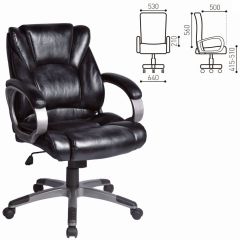 Кресло офисное BRABIX "Eldorado EX-504", экокожа, черное, 530874 в Асбесте - asbest.mebel24.online | фото 3